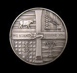 Rhodesia 1965 Independence 38mm Silver & Bronze Cased Medal Pair