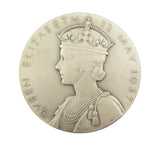 1937 George VI Coronation 57mm Silver Medal - Cased