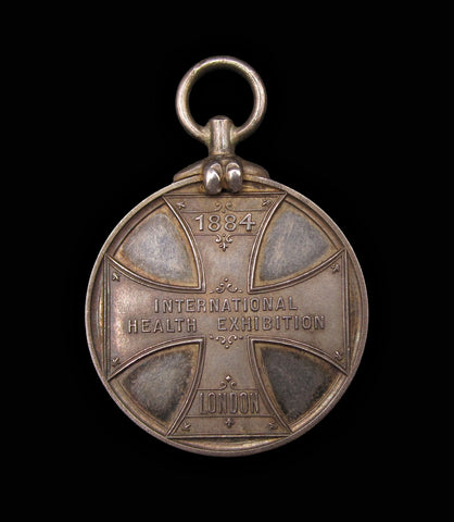 1884 International Health Exhibition London 29mm Silver Medal - By Waterlow