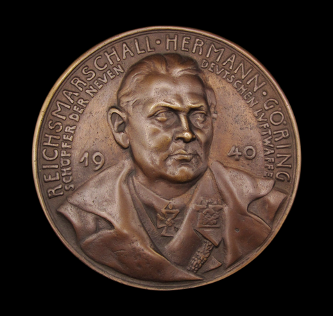 Germany 1940 Reichsmarshall Hermann Goring 111mm Medal - By Goetz