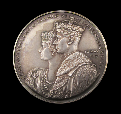 1937 George VI Coronation 57mm Silver Medal - Spink & Son