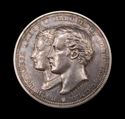 1878 Marquis of Lorne Governor General of Canada 51mm Silver Medal - By Wyon