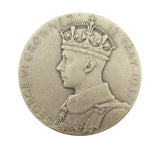 1937 George VI Coronation 57mm Silver Medal - Cased