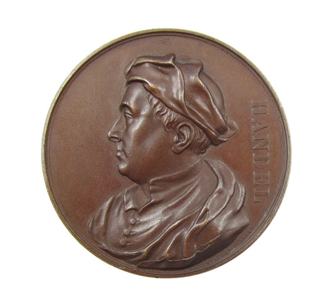 1857 Handel Festival 42mm Bronze Medal - By Pinches