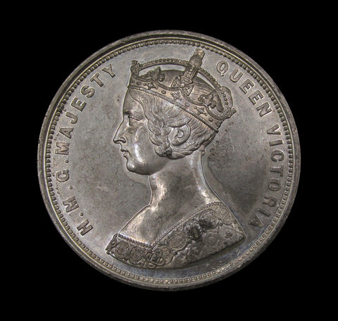 1862 Victoria International Exhibition Building 52mm Medal - By Dowler