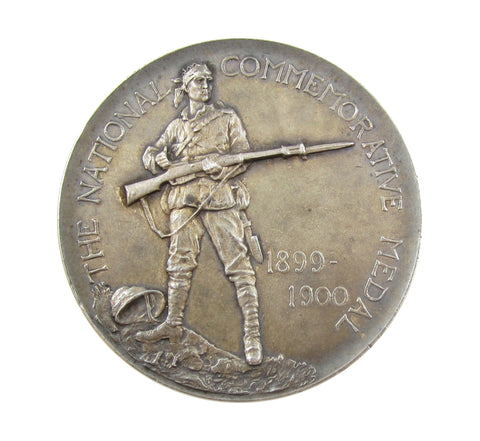 1900 South African War 45mm Silver Commemorative Medal - By Bowcher