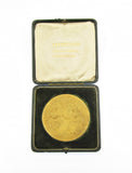 1908 Franco-British Exhibition London 63mm Gilt Medal - By Bowcher