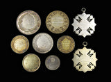 1889-1954 Set of 9 x Silver Horticultural Medals - To Sutton & Sons