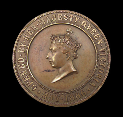 1886 Liverpool International Exhibition 51mm Bronze Medal - By Elkington