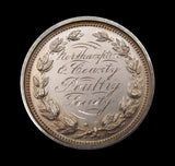 c.1900 Northampton & County Poultry Society 39mm Silver Medal - By Restall