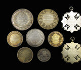 1889-1954 Set of 9 x Silver Horticultural Medals - To Sutton & Sons