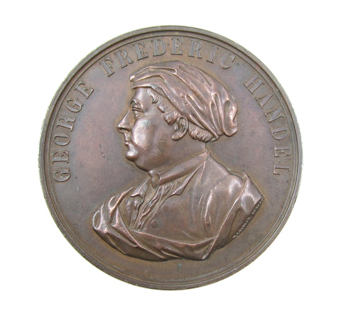 1859 Handel Centenary Festival Crystal Palace 51mm Medal