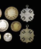 1889-1954 Set of 9 x Silver Horticultural Medals - To Sutton & Sons