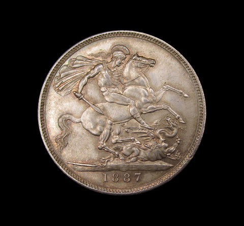 Victoria 1887 Crown - EF/UNC