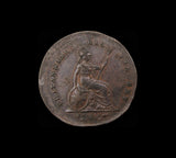 Victoria 1859 Farthing - Major Mint Error Broadstrike
