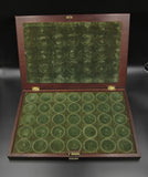 1731 Wooden Case For Dassier's Kings & Queens Of England Set Of 35 Medals
