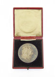 1902 Edward VII Coronation 55mm Silver Medal - Cased