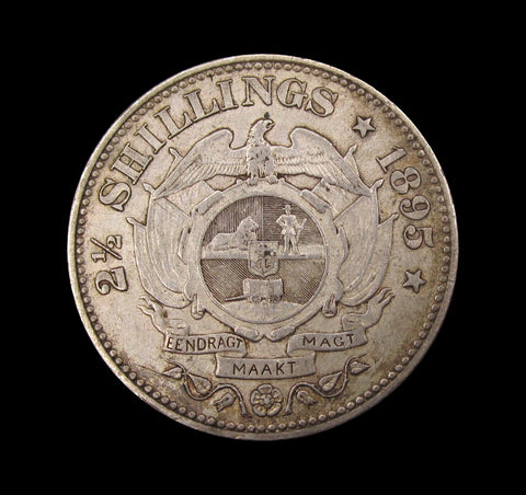 South Africa 1895 2.5 Shillings - GVF