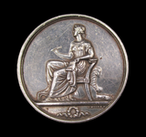 c.1860 Stourbridge Old Edwardians 45mm Silver Medal - By Moore