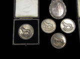 1895-1903 Collection of 9 x Irish Dog Show Award Medals inc Royal Dublin Society