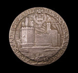 1911 Investiture Of Edward Prince Of Wales 35mm Silver Medal - Cased