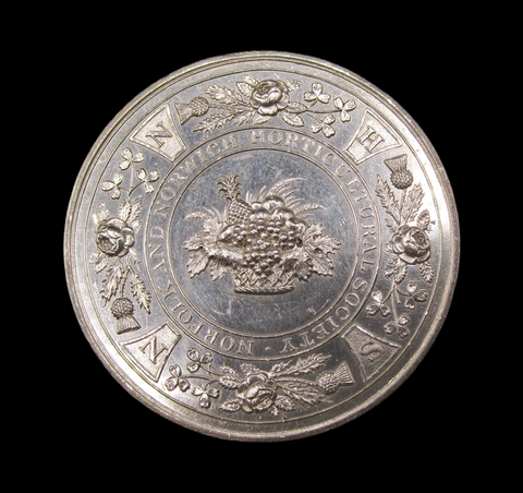 1829 Norfolk & Norwich Horticultural Society 45mm Silver Prize Medal