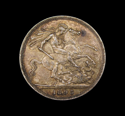 Victoria 1893 Crown - LVI Edge - GVF