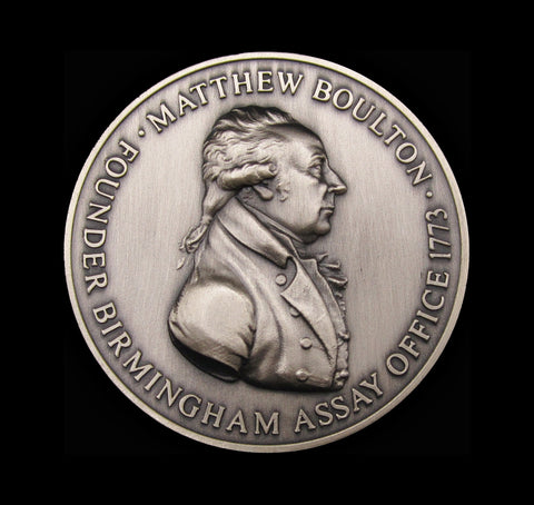 2000 Matthew Boulton Founder of Birmingham Assay Office 51mm Silver Medal