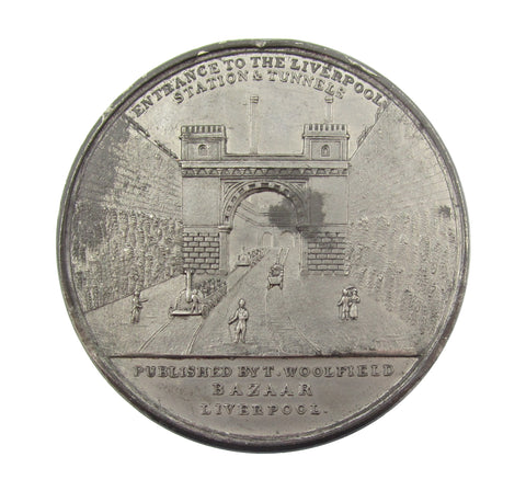 1830 Liverpool & Manchester Railway Opened WM Medal - By Halliday