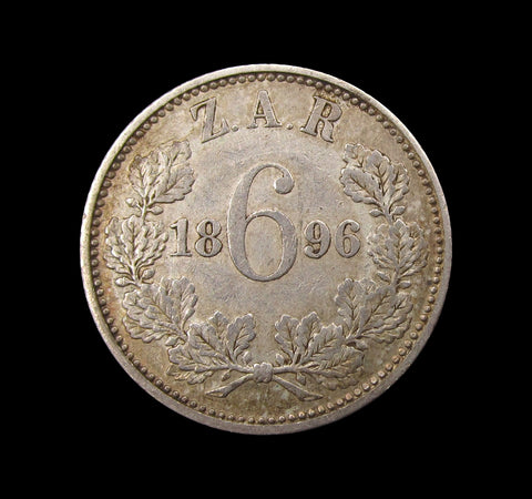 South Africa 1896 Sixpence - NEF