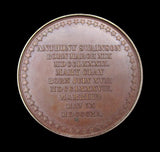 1861 50th Anniversary Marriage Of Anthony & Mary Swainson 41mm Medal