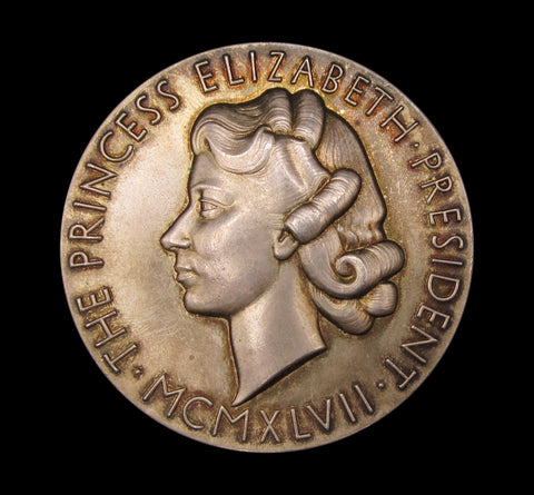 1947 Princess Elizabeth Royal Society Of Arts 57mm Silver Medal