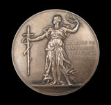 France c.1900 Fencing Encouragement Society 50mm Silver Medal