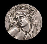 France 1899 'The Spirit Of Music' Orpheus 68mm Silver Medal - By Coudray