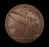 Germany 1937 Hindenberg Zeppelin Crash Ernst Lehmann 93mm Medal - By Goetz