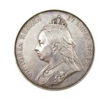 1897 Diamond Jubilee Silver 38mm Medal - By Heaton