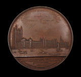 1847 Opening of the New Houses of Parliament 65mm Bronze Medal - By Davis