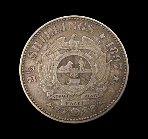 South Africa 1897 2.5 Shillings - VF