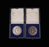 Rhodesia 1965 Independence 38mm Silver & Bronze Cased Medal Pair