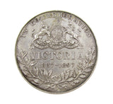 1897 Diamond Jubilee Silver 38mm Medal - By Heaton
