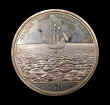1687 William & Mary Spanish Wreck Recovered 54mm Silver Medal