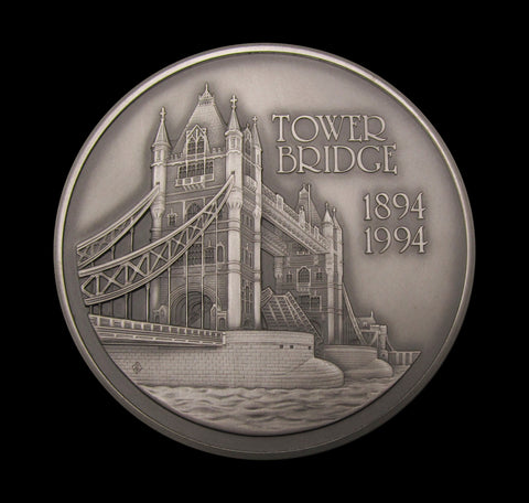 1994 Centenary Of Tower Bridge 63mm Silver Medal - The Royal Mint