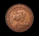 1911 George V Coronation 38mm Bronze Medal - Cased