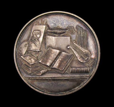 1879 Annesley House Art Prize 41mm Silver Medal - By Taylor