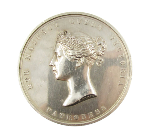 1840 Royal Agricultural Society 'Patroness' 55mm Silver Medal - By Wyon