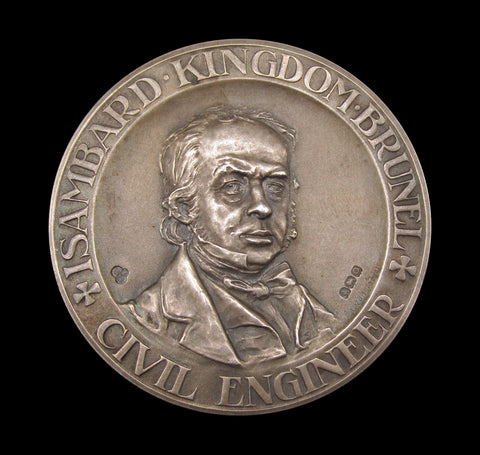 1938 London School Of Economics Isambard Brunel 51mm Silver Medal