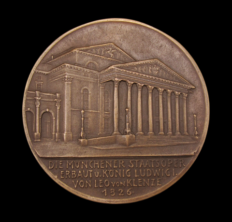 Germany 1943 Munich Opera House Destruction 102mm Medal - By Goetz