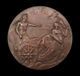 USA 1901 Yale University Bicentennary 70mm Medal - By Tiffany & Co