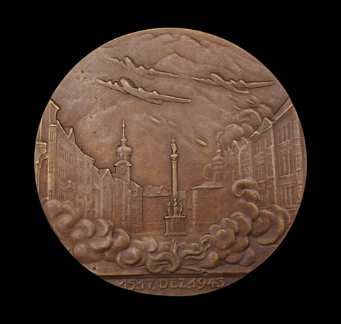 Germany 1943 Air Raid on Innsbruck 97mm Medal - By Goetz