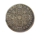 Charles II 1670 Shilling - Fine